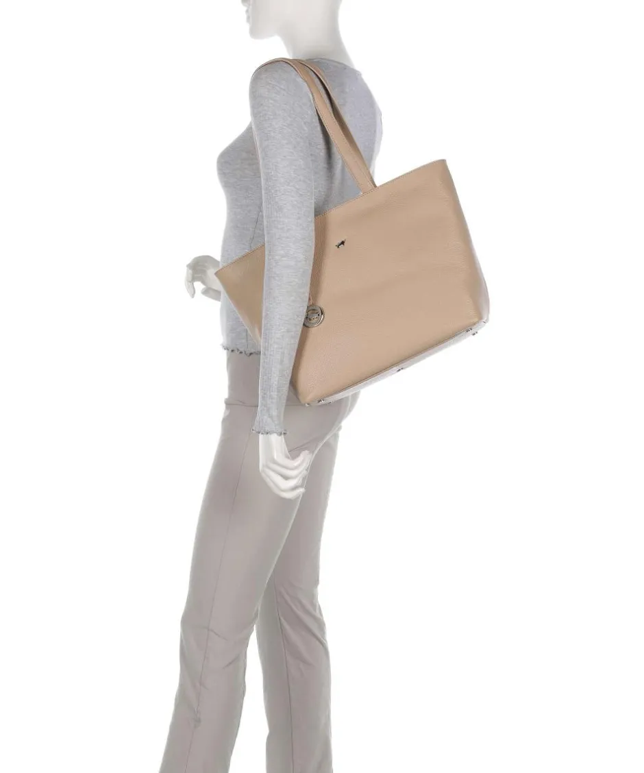 Braun Büffel Tote Bags-Hanna Tote bag grained cow leather