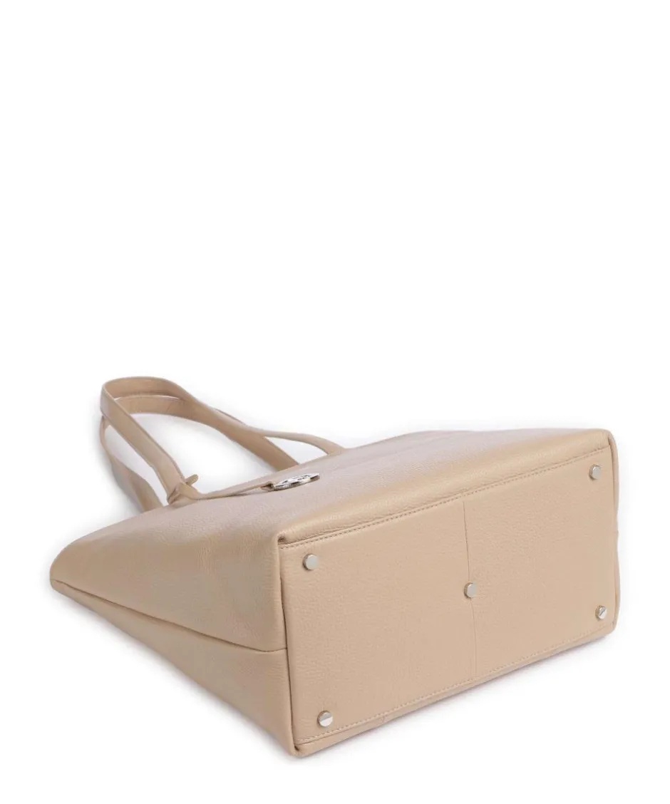 Braun Büffel Tote Bags-Hanna Tote bag grained cow leather