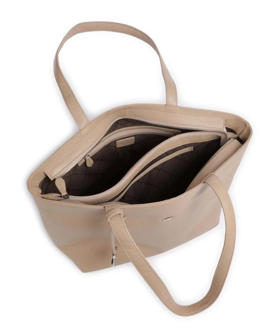 Braun Büffel Tote Bags-Hanna Tote bag grained cow leather