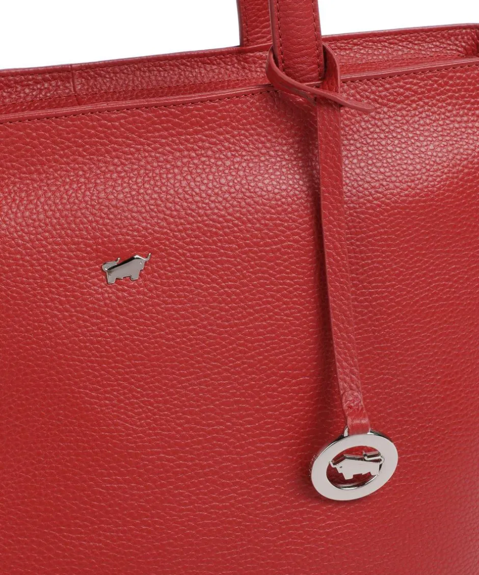 Braun Büffel Tote Bags-Hanna Tote bag grained cow leather