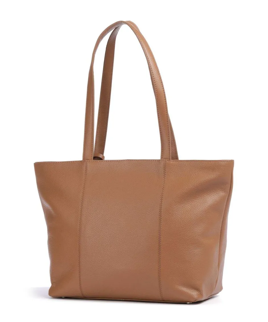 Braun Büffel Tote Bags-Hanna Tote bag grained cow leather