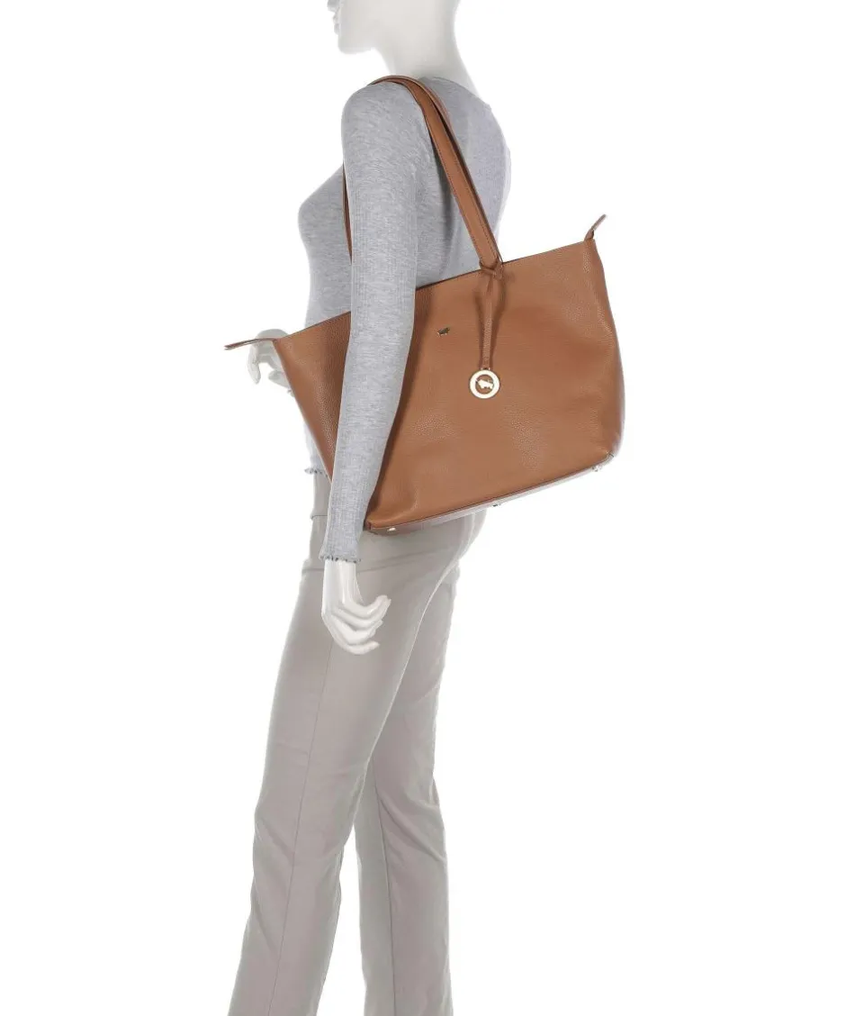 Braun Büffel Tote Bags-Hanna Tote bag grained cow leather
