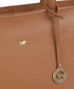 Braun Büffel Tote Bags-Hanna Tote bag grained cow leather