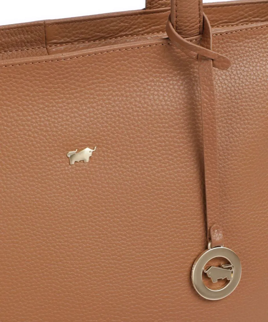 Braun Büffel Tote Bags-Hanna Tote bag grained cow leather