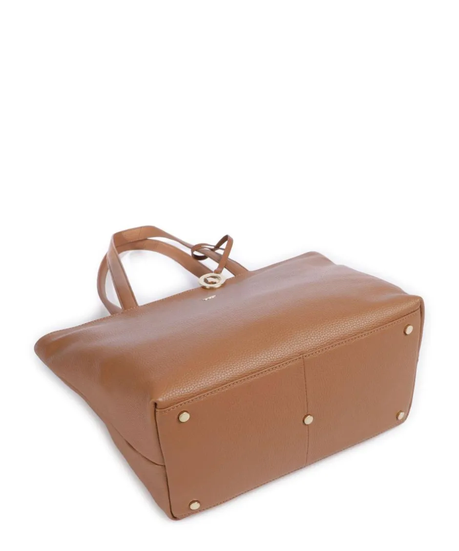 Braun Büffel Tote Bags-Hanna Tote bag grained cow leather
