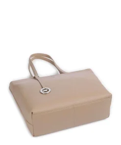 Braun Büffel Tote Bags-Hanna Tote bag grained leather