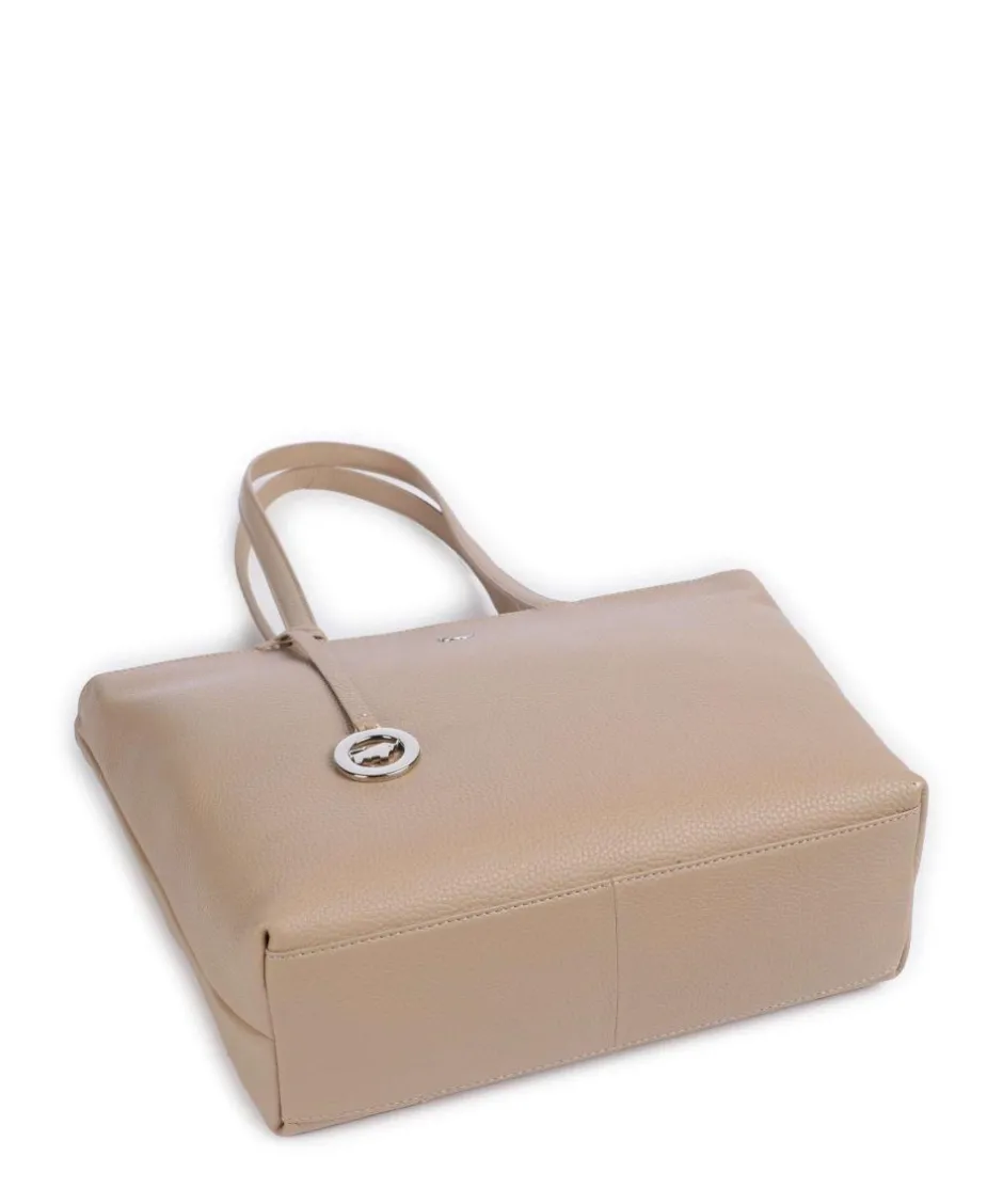Braun Büffel Tote Bags-Hanna Tote bag grained leather