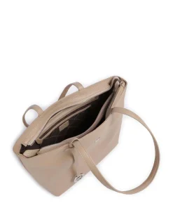 Braun Büffel Tote Bags-Hanna Tote bag grained leather