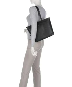 Braun Büffel Tote Bags-Hanna Tote bag grained leather