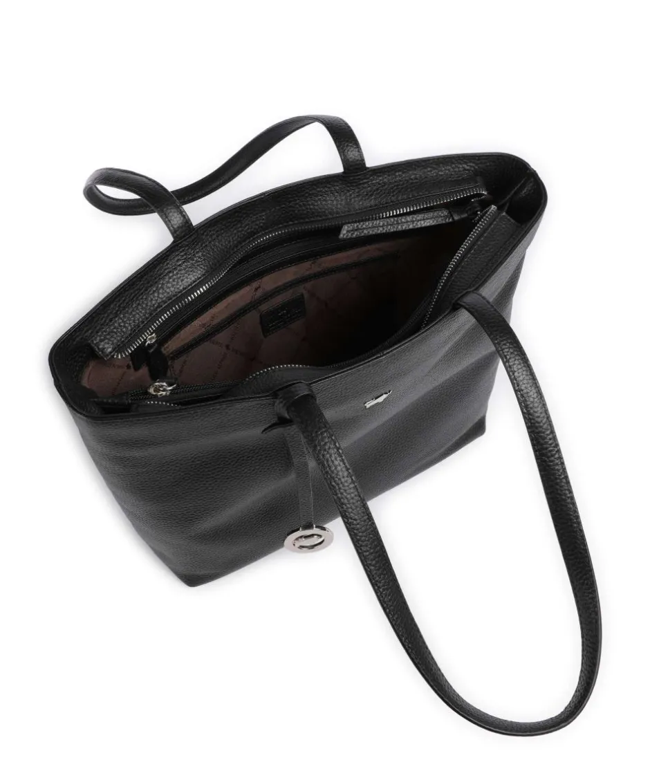 Braun Büffel Tote Bags-Hanna Tote bag grained leather