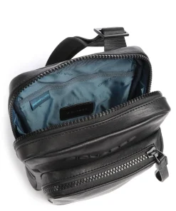 Piquadro Crossbody Bags-Harper Crossbody bag fine grain leather
