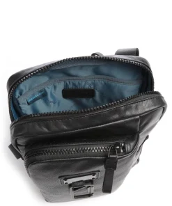Piquadro Crossbody Bags-Harper Crossbody bag fine grain leather