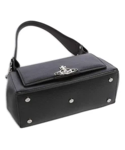 Vivienne Westwood Clutch & Evening Bags|Shoulder Bags-Hazel Re-Vegan Grain Medium Shoulder bag imitation leather