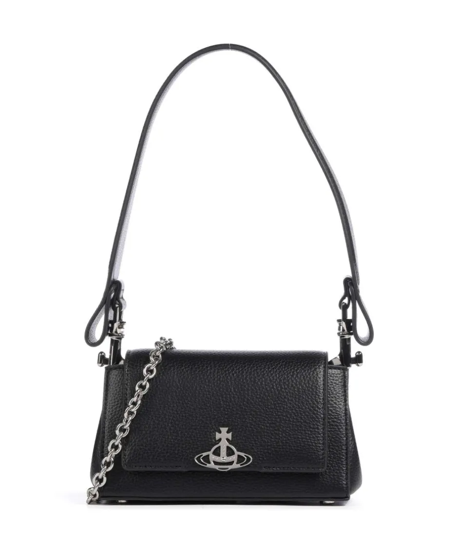 Vivienne Westwood Clutch & Evening Bags|Shoulder Bags-Hazel Re-Vegan Grain Small Shoulder bag imitation leather