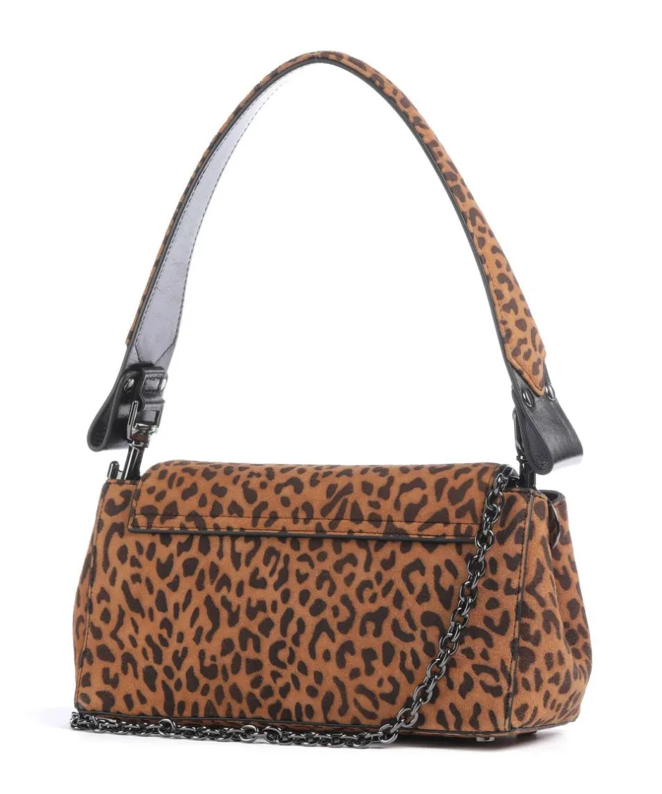 Vivienne Westwood Shoulder Bags|Crossbody Bags-Hazel Suede Printed Medium Shoulder bag sheepskin leather