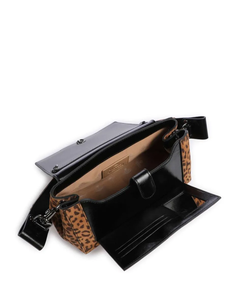 Vivienne Westwood Shoulder Bags|Crossbody Bags-Hazel Suede Printed Medium Shoulder bag sheepskin leather