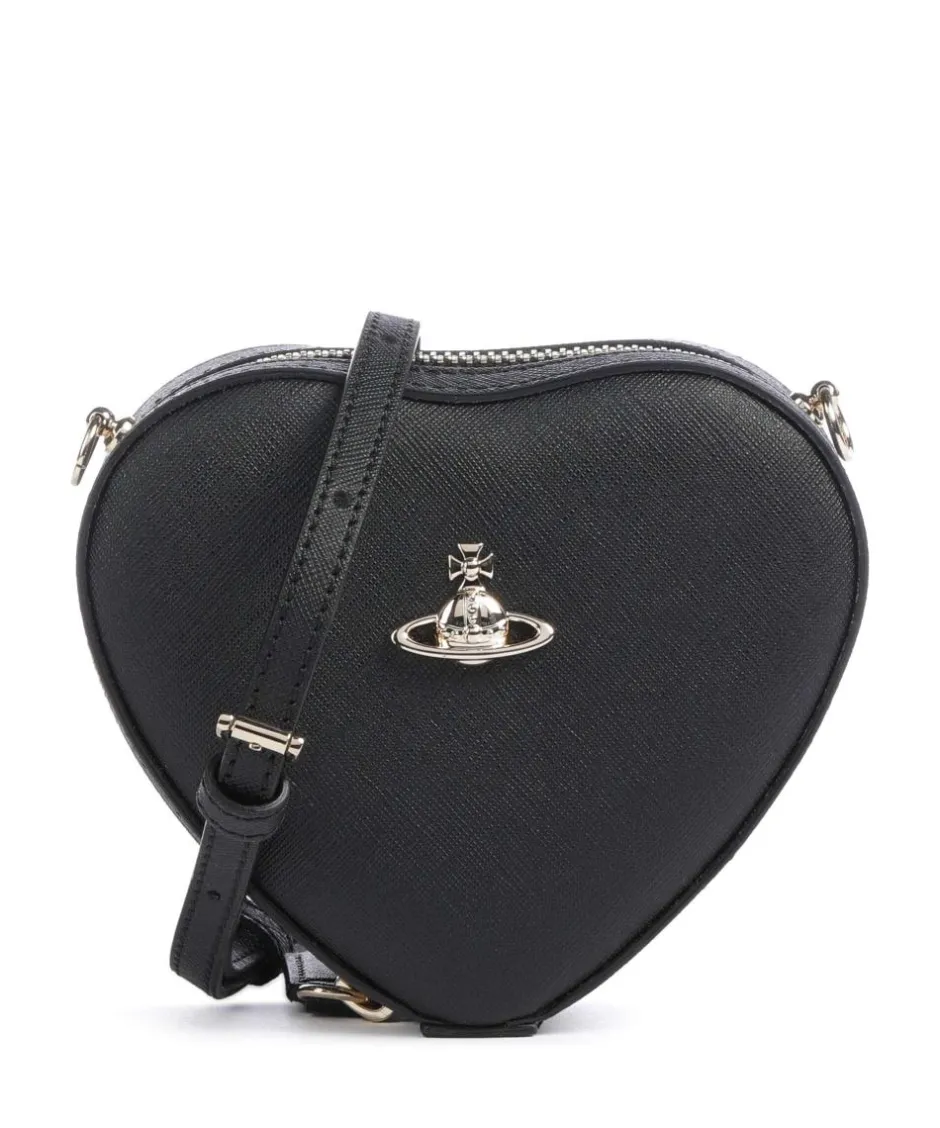 Vivienne Westwood Clutch & Evening Bags|Crossbody Bags-Heart Saffiano Biogreen Mini Crossbody bag imitation leather