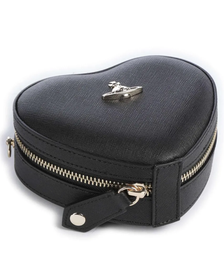 Vivienne Westwood Clutch & Evening Bags|Crossbody Bags-Heart Saffiano Biogreen Mini Crossbody bag imitation leather