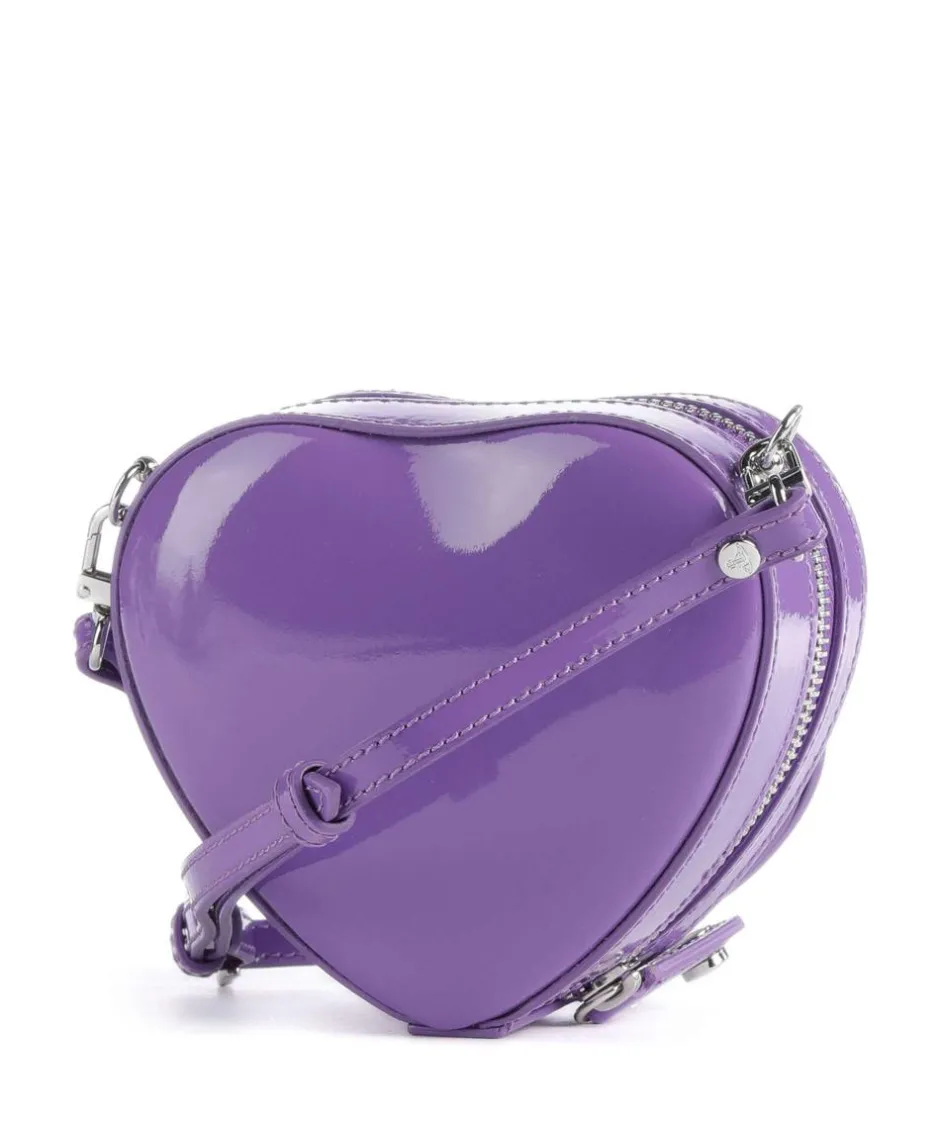Vivienne Westwood Clutch & Evening Bags|Crossbody Bags-Heart Shiny Patent Mini Crossbody bag patent leather