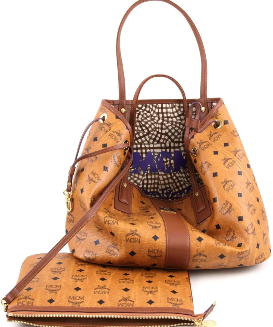 MCM Tote Bags-Heritage Line Tote bag imitation leather