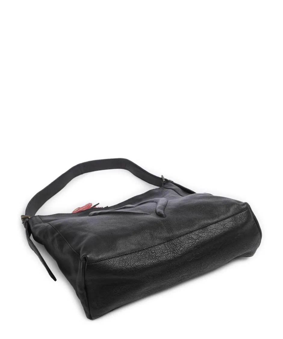 Taschendieb Wien Shoulder Bags|Hobo Bags-Herzweg 2 Hobo bag grained leather