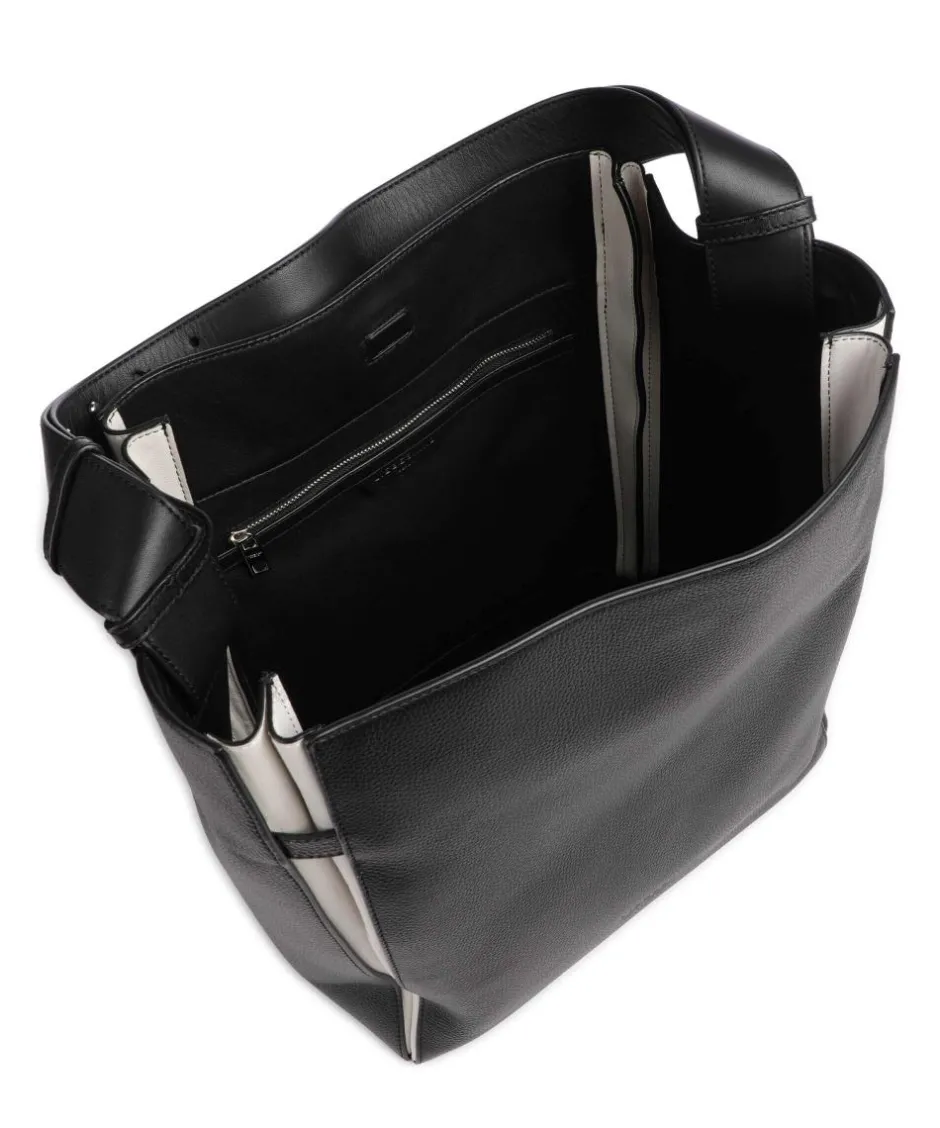 Liebeskind Shoulder Bags|Hobo Bags-Hilla Small Pebble L Hobo bag grained cow leather