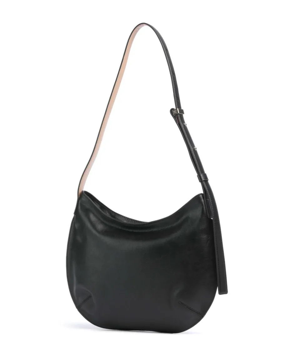 DuDu Bags Shoulder Bags|Hobo Bags-Hispani Hobo bag fine grain leather