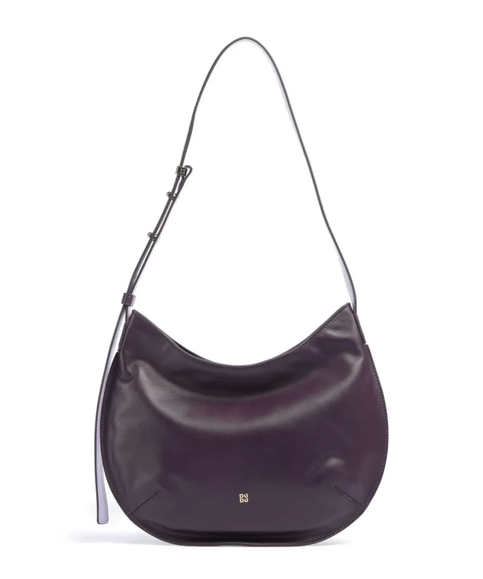 DuDu Bags Shoulder Bags|Hobo Bags-Hispani Hobo bag fine grain leather