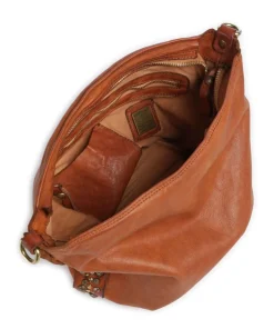 Campomaggi Shoulder Bags|Hobo Bags-Hobo bag fine grain cow leather