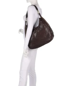 Campomaggi Shoulder Bags|Hobo Bags-Hobo bag fine grain cow leather