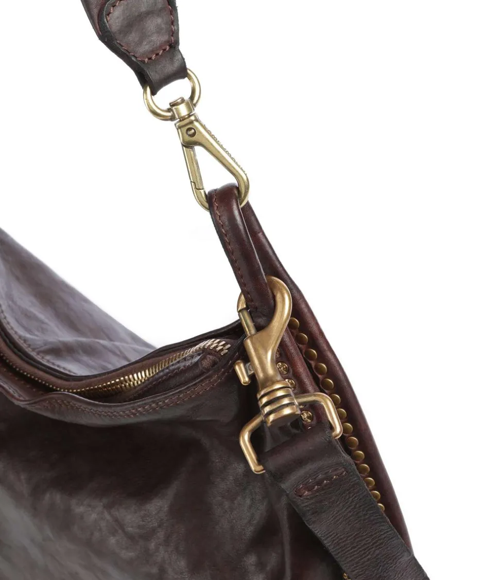 Campomaggi Shoulder Bags|Hobo Bags-Hobo bag fine grain cow leather