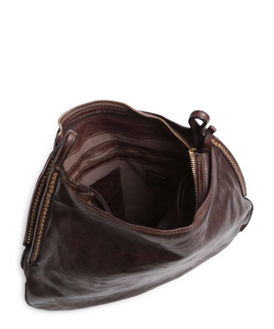 Campomaggi Shoulder Bags|Hobo Bags-Hobo bag fine grain cow leather
