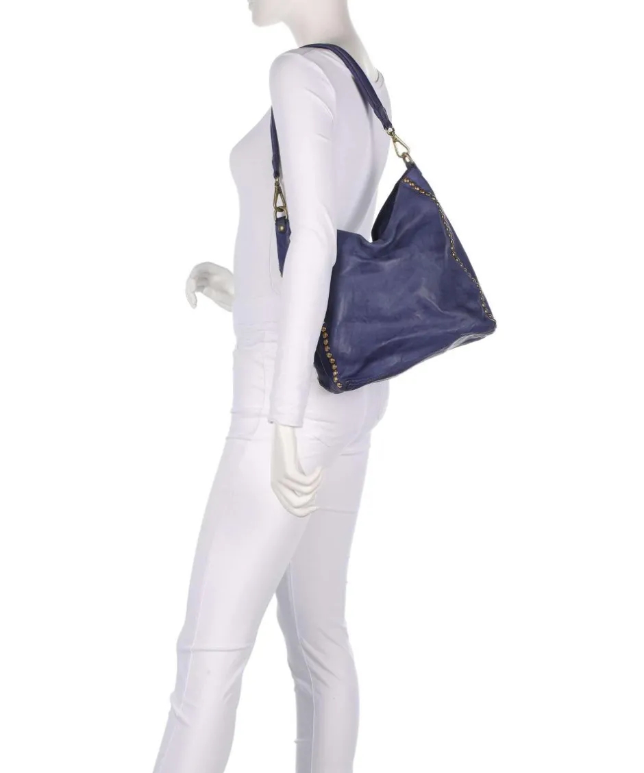 Campomaggi Shoulder Bags|Hobo Bags-Hobo bag fine grain cow leather