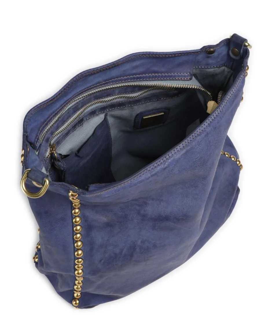 Campomaggi Shoulder Bags|Hobo Bags-Hobo bag fine grain cow leather
