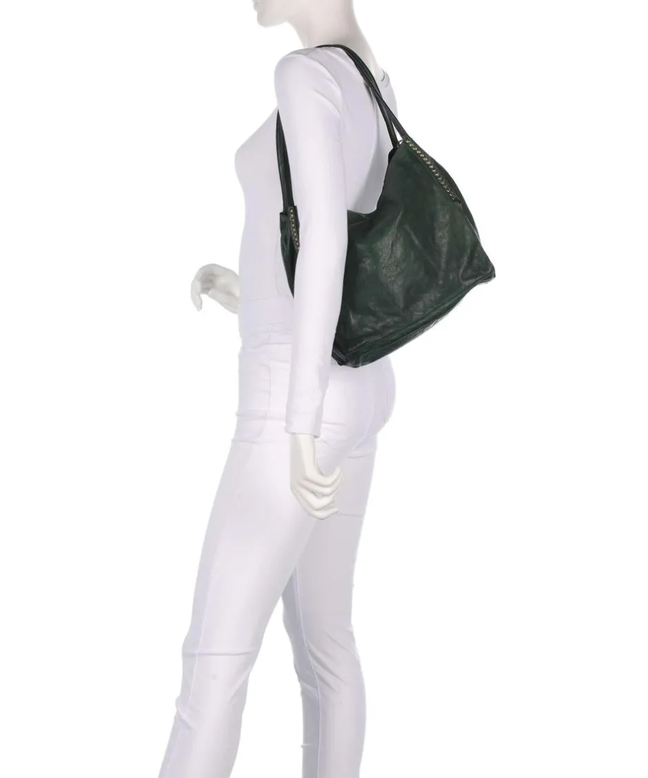 Campomaggi Shoulder Bags|Hobo Bags-Hobo bag fine grain cow leather