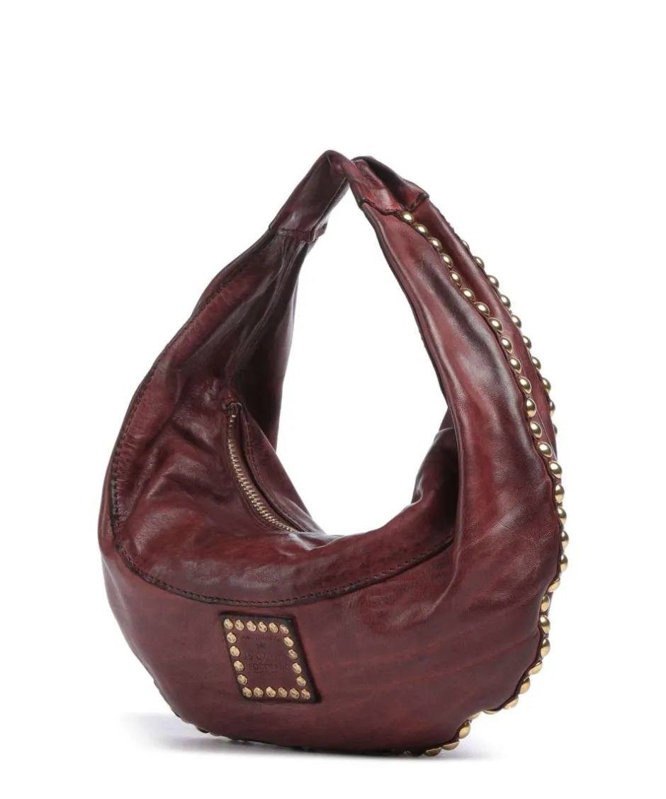 Campomaggi Shoulder Bags|Hobo Bags-Hobo bag fine grain cow leather