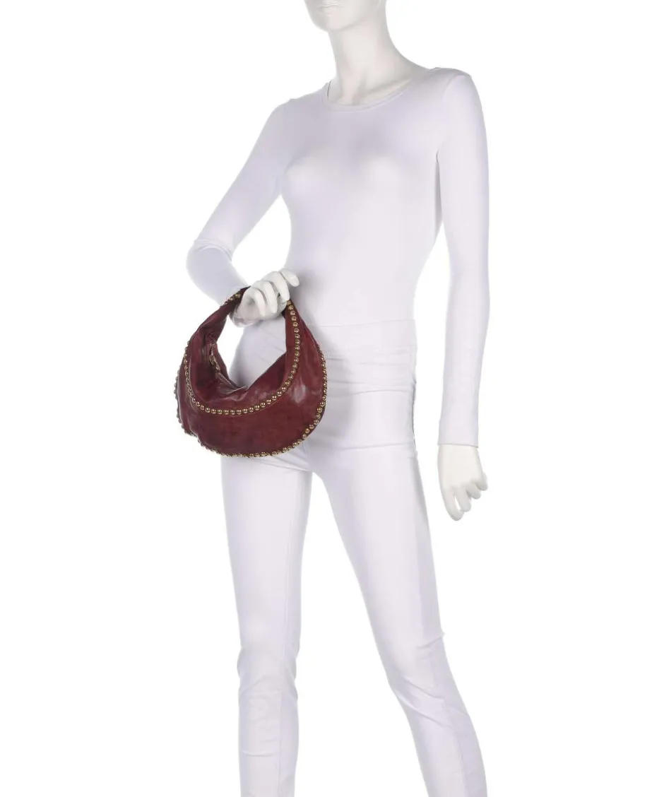 Campomaggi Shoulder Bags|Hobo Bags-Hobo bag fine grain cow leather