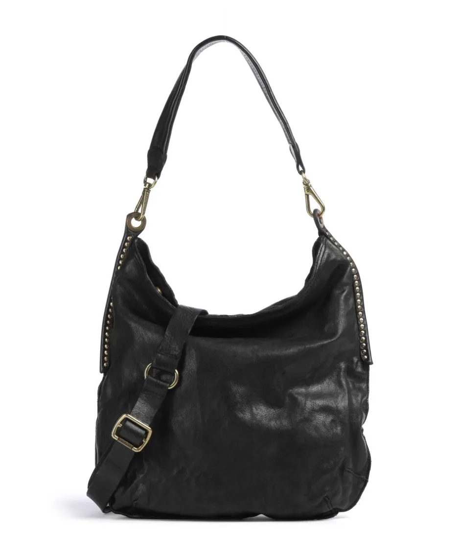 Campomaggi Shoulder Bags|Hobo Bags-Hobo bag fine grain cow leather