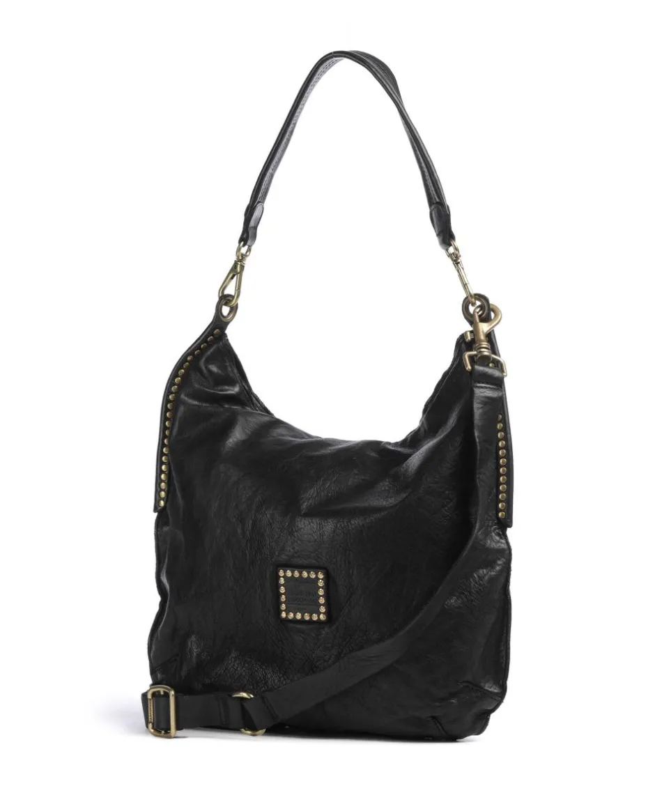 Campomaggi Shoulder Bags|Hobo Bags-Hobo bag fine grain cow leather