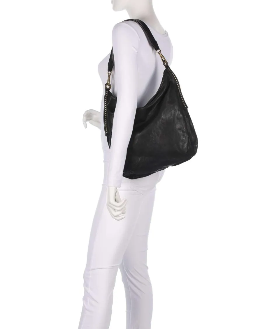 Campomaggi Shoulder Bags|Hobo Bags-Hobo bag fine grain cow leather