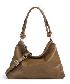 Campomaggi Shoulder Bags|Hobo Bags-Hobo bag fine grain cow leather