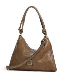 Campomaggi Shoulder Bags|Hobo Bags-Hobo bag fine grain cow leather