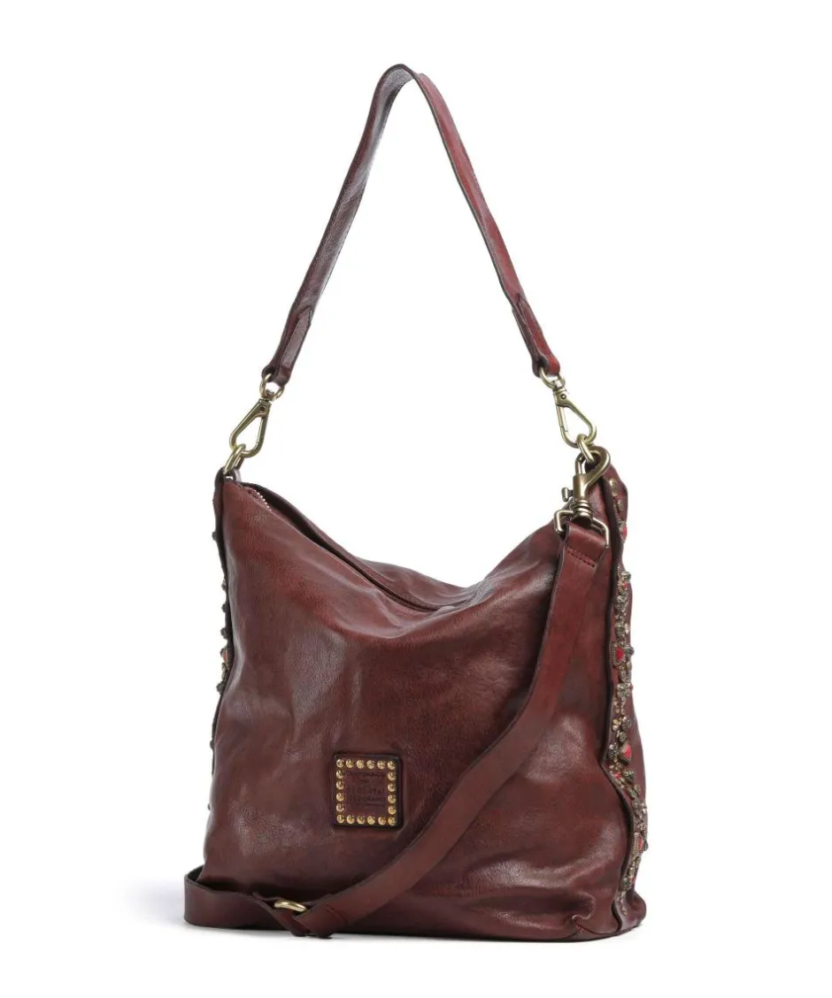 Campomaggi Shoulder Bags|Hobo Bags-Hobo bag fine grain cow leather