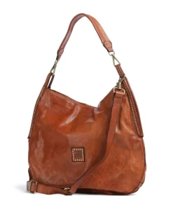 Campomaggi Shoulder Bags|Hobo Bags-Hobo bag fine grain cow leather