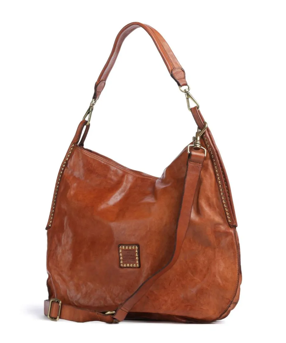 Campomaggi Shoulder Bags|Hobo Bags-Hobo bag fine grain cow leather