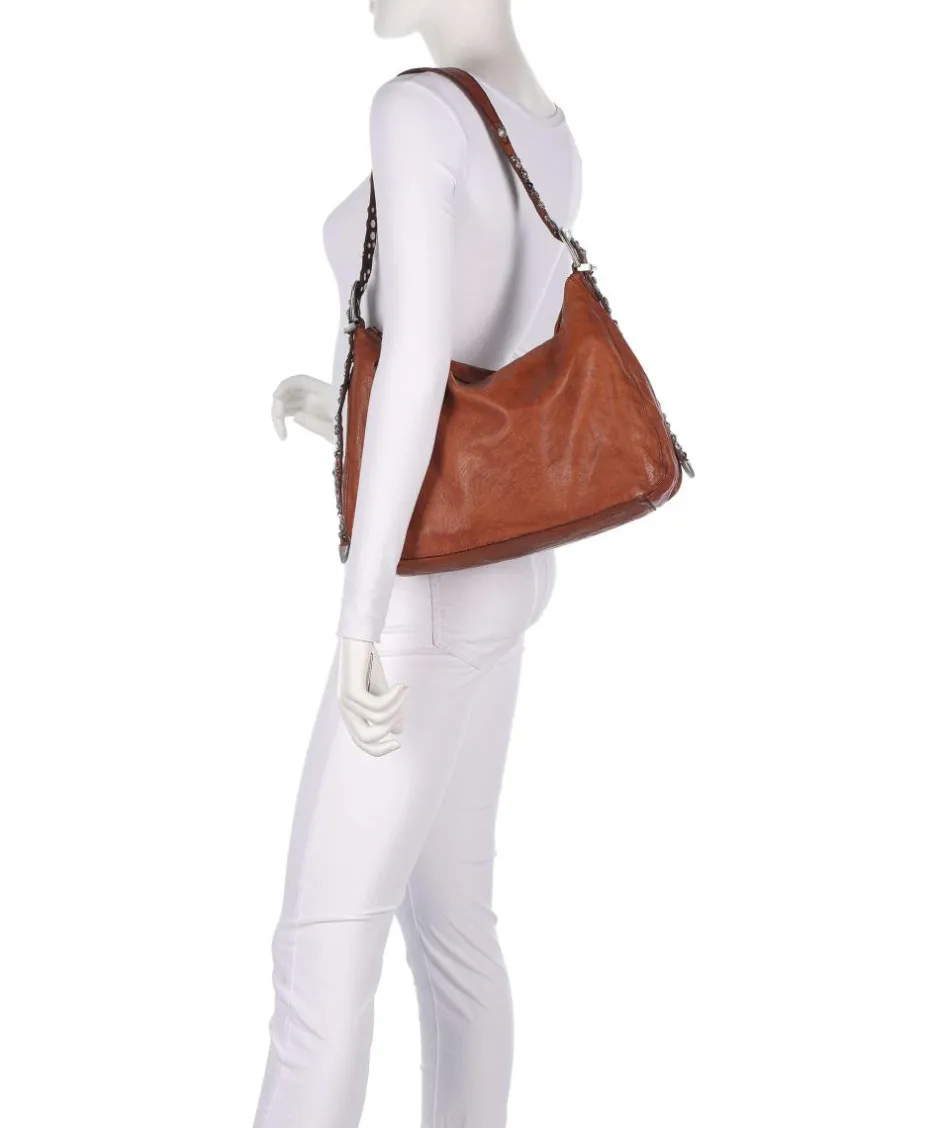 Campomaggi Shoulder Bags|Hobo Bags-Hobo bag fine grain cow leather