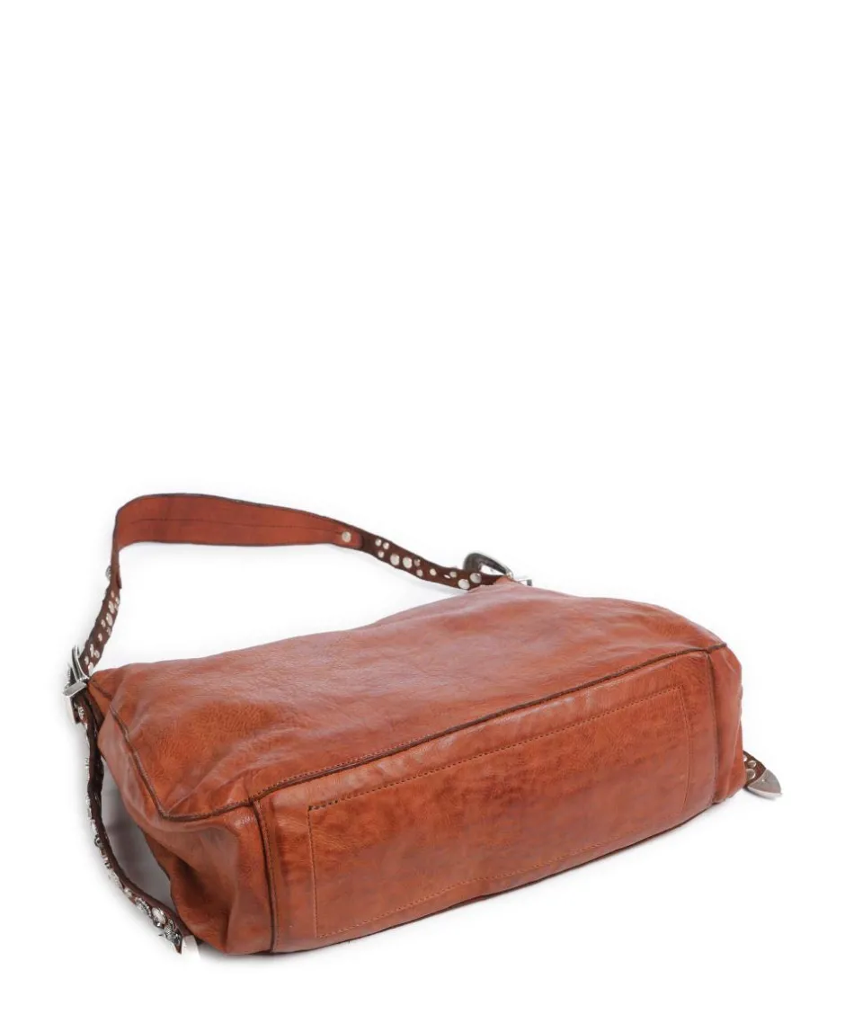 Campomaggi Shoulder Bags|Hobo Bags-Hobo bag fine grain cow leather