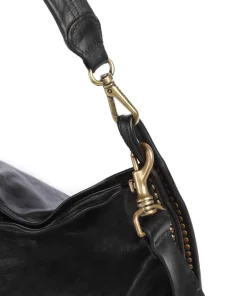 Campomaggi Shoulder Bags|Hobo Bags-Hobo bag fine grain cow leather