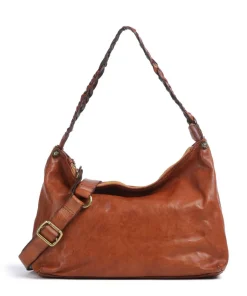 Campomaggi Shoulder Bags|Hobo Bags-Hobo bag fine grain cow leather