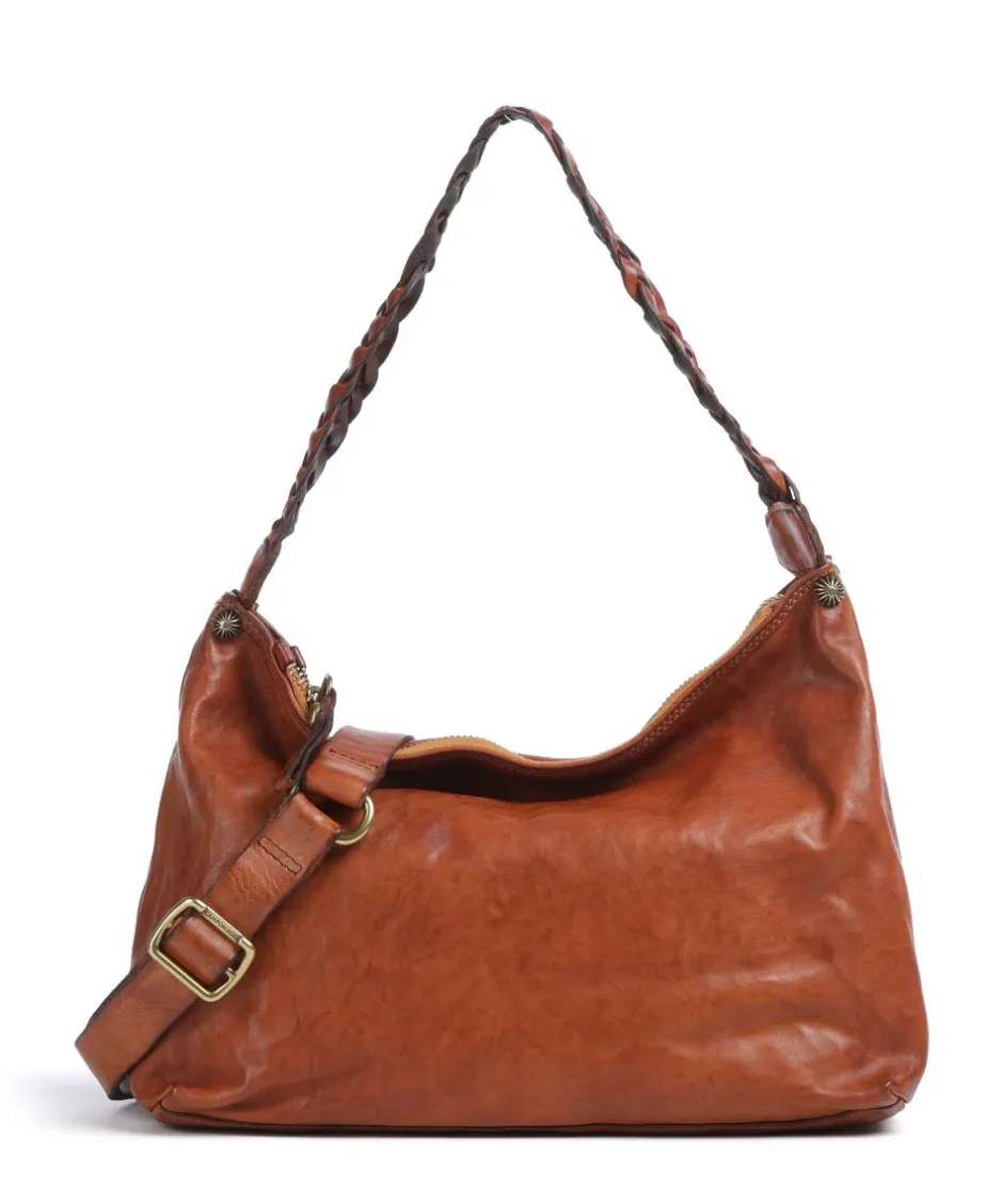 Campomaggi Shoulder Bags|Hobo Bags-Hobo bag fine grain cow leather
